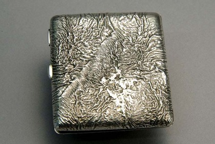 Rare Silver Samorodok Cigarette Case - Finland